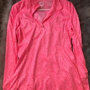 light weight long sleeve for workouts. Leopard pt.